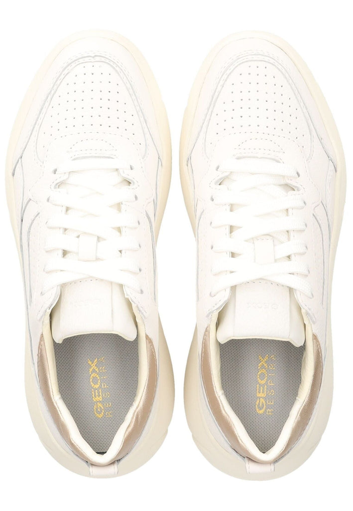 Geox Sneaker Leder/Mesh Weiß