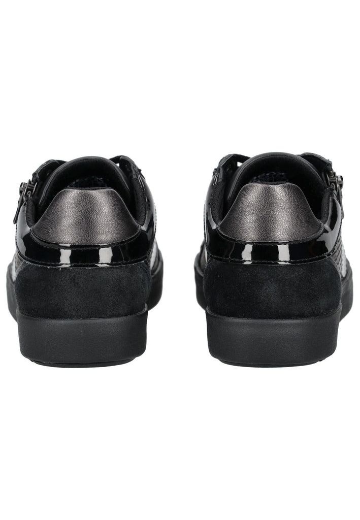 Geox Sneaker Leder/Synthetik Schwarz