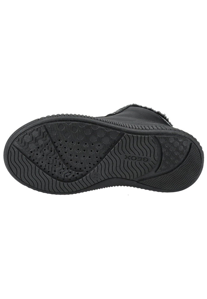 Geox Sneaker Leder/Synthetik Schwarz Warmfutter