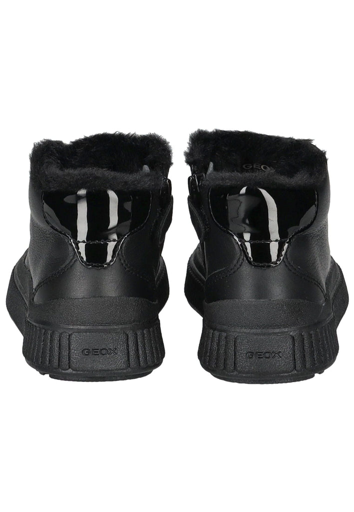 Geox Sneaker Leder/Synthetik Schwarz Warmfutter
