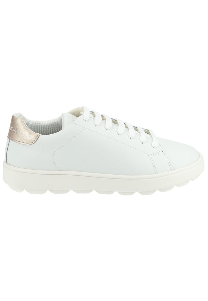 Geox Sneaker Leder/Synthetik Weiß/Gold