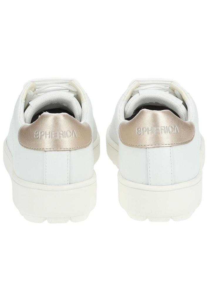 Geox Sneaker Leder/Synthetik Weiß/Gold