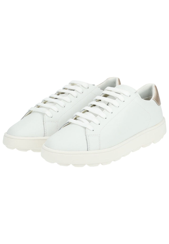 Geox Sneaker Leder/Synthetik Weiß/Gold