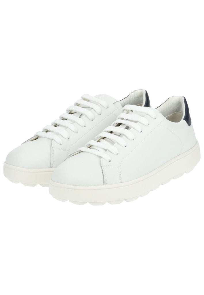 Geox Sneaker Leder/Synthetik Weiß/Navy