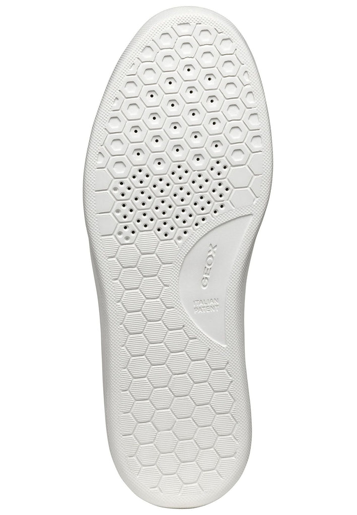 Geox Sneaker Leder/Textil Beige/Weiß