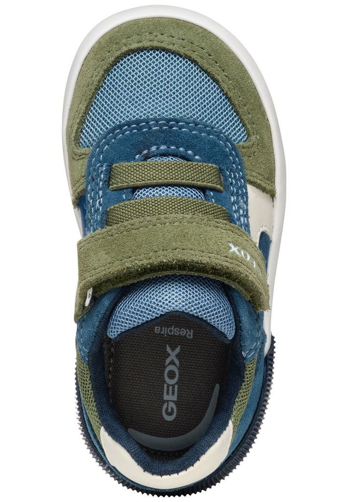 Geox Sneaker Leder/Textil Blau/Braun