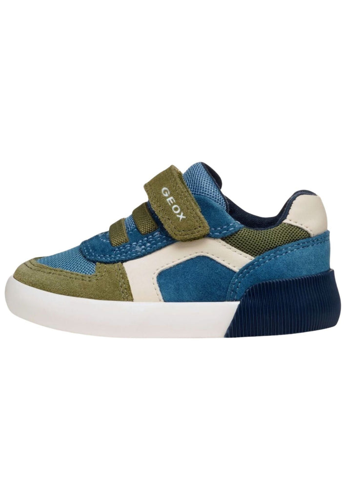 Geox Sneaker Leder/Textil Blau/Braun