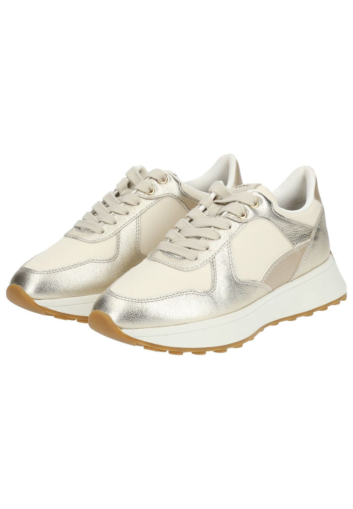 Geox Sneaker Leder/Textil Gold/Beige