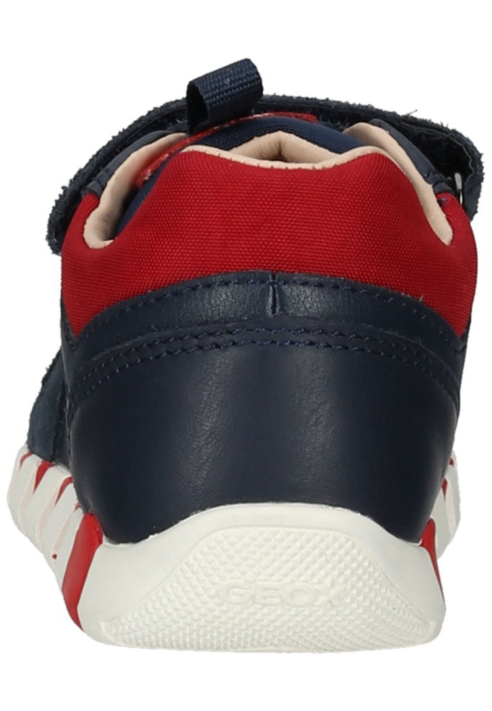 Geox Sneaker Leder/Textil Navy/Rot