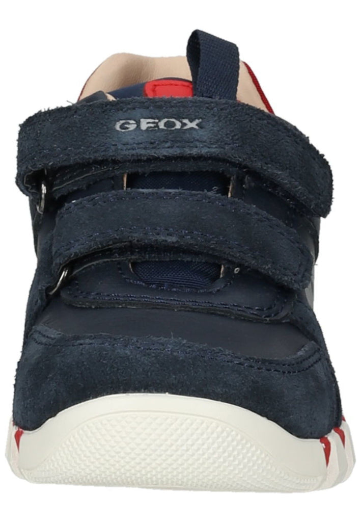 Geox Sneaker Leder/Textil Navy/Rot