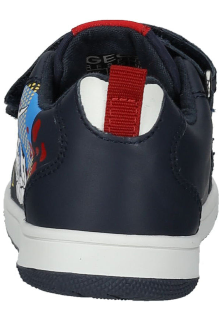 Geox Sneaker Leder/Textil Navy/Weiß