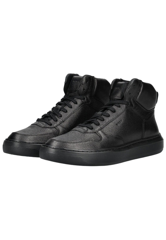 Geox Sneaker Leder/Textil Schwarz