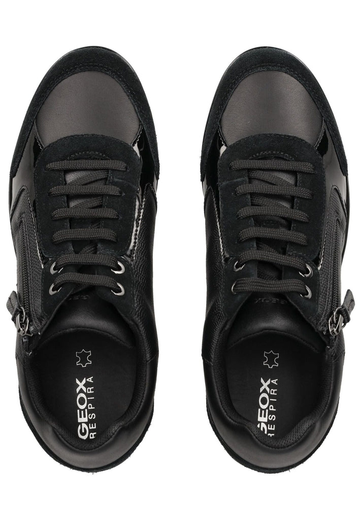 Geox Sneaker Leder/Textil Schwarz