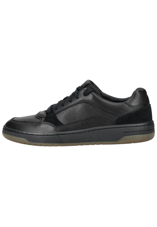 Geox Sneaker Leder/Textil Schwarz