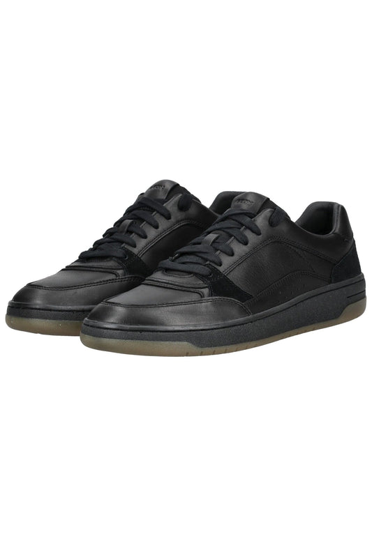 Geox Sneaker Leder/Textil Schwarz