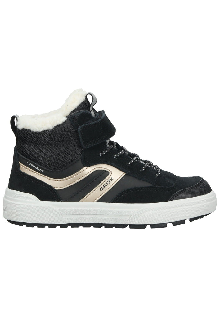 Geox Sneaker Leder/Textil Schwarz/Gold