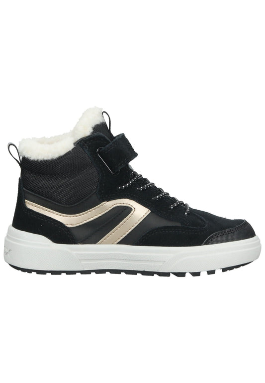 Geox Sneaker Leder/Textil Schwarz/Gold