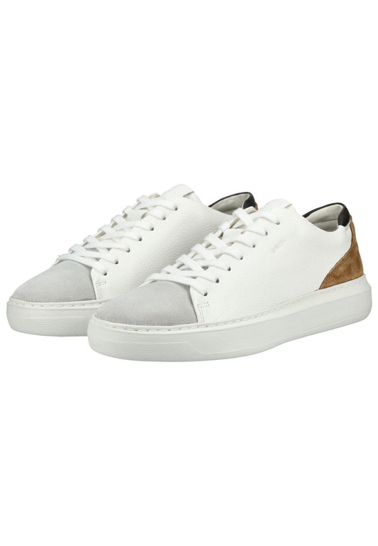 Geox Sneaker Leder Weiß/Braun