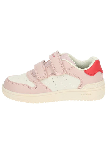 Geox Sneaker Lederimitat/Mesh Beige/Rosa