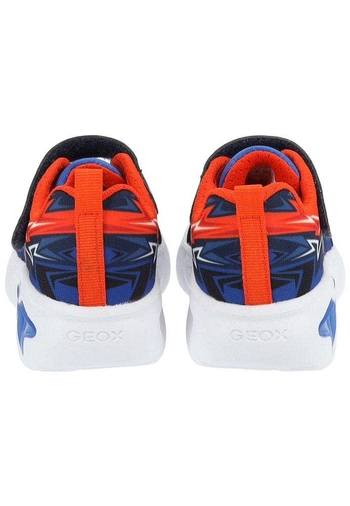 Geox Sneaker Lederimitat/Mesh Navy/Orange