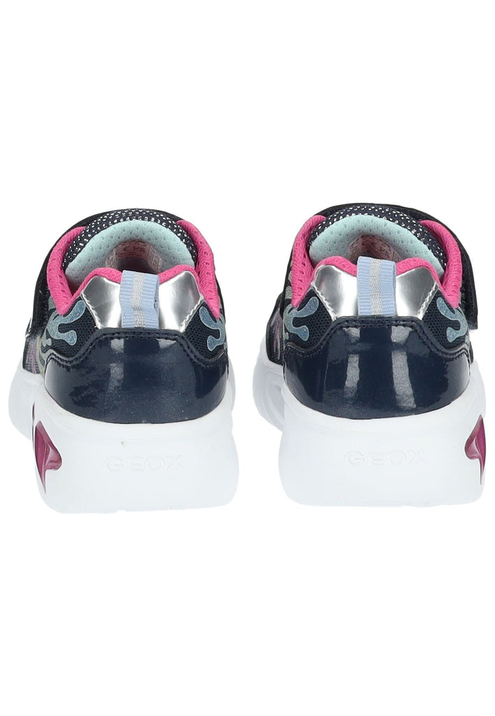 Geox Sneaker Lederimitat/Mesh Navy/Pink
