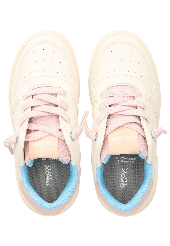Geox Sneaker Lederimitat/Textil Beige/Rosa