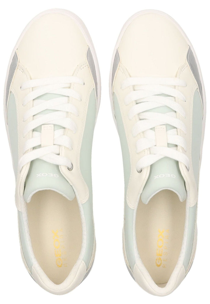 Geox Sneaker Lederimitat/Textil Blau/Weiß