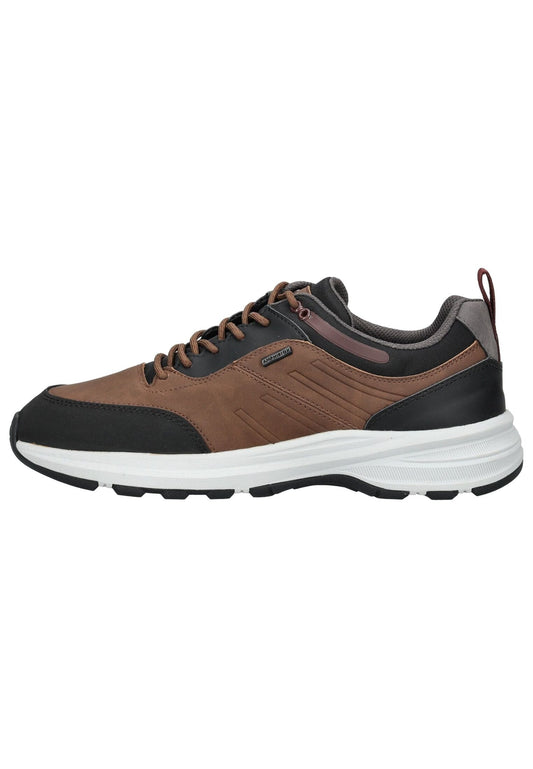 Geox Sneaker Lederimitat/Textil Braun/Schwarz