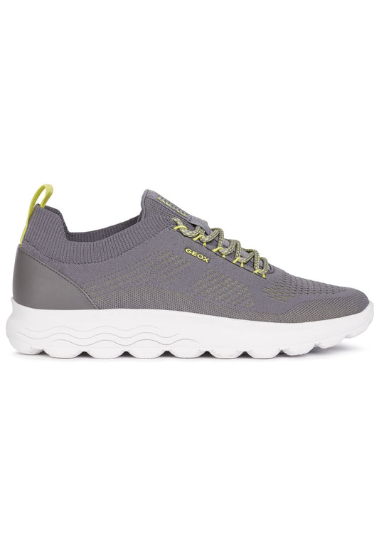 Geox Sneaker Lederimitat/Textil Dunkelgrau