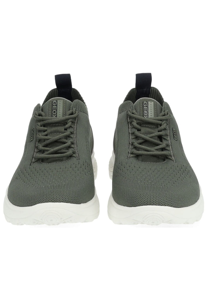 Geox Sneaker Lederimitat/Textil Dunkelgrün