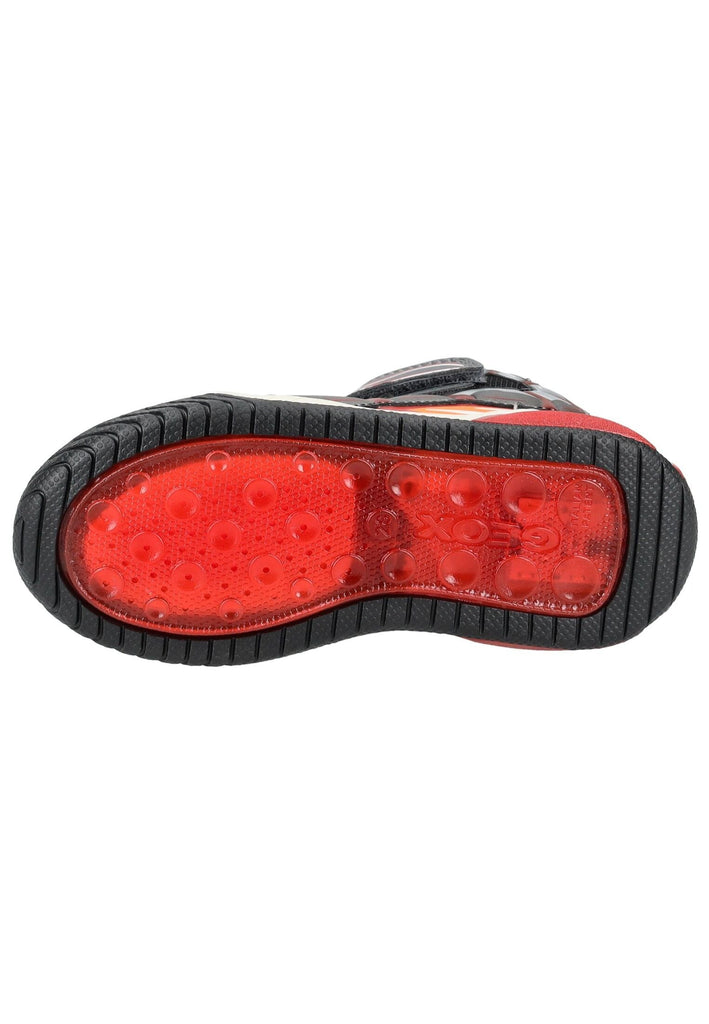 Geox Sneaker Lederimitat/Textil Grau/Orange