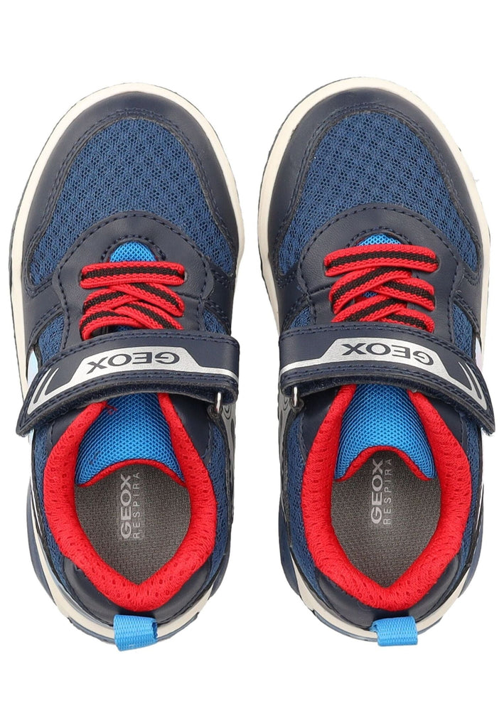 Geox Sneaker Lederimitat/Textil Navy/Aqua