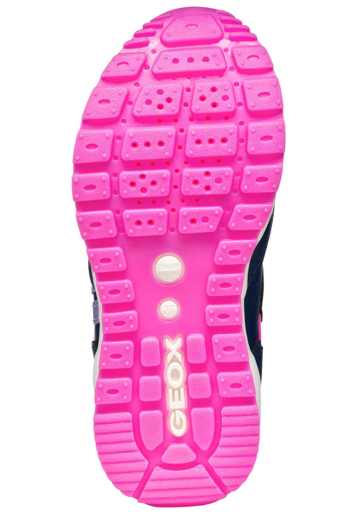 Geox Sneaker Lederimitat/Textil Navy/Pink