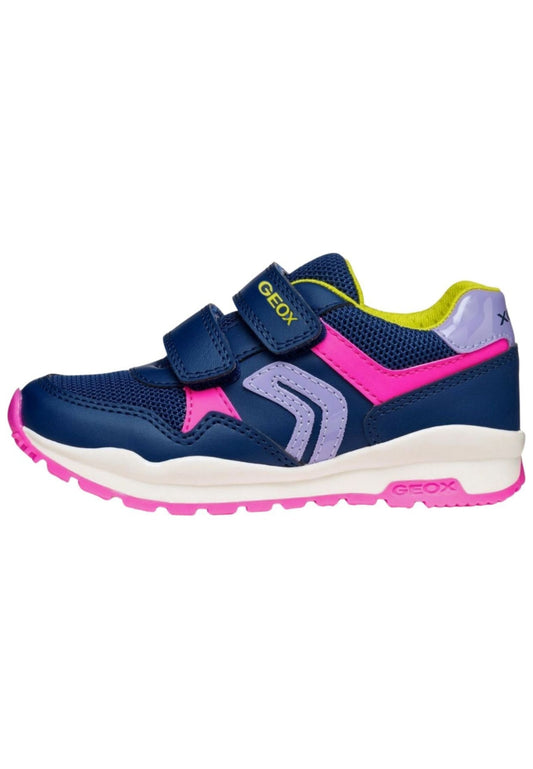 Geox Sneaker Lederimitat/Textil Navy/Pink
