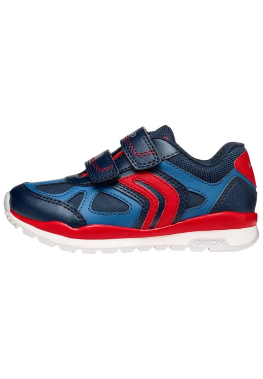 Geox Sneaker Lederimitat/Textil Navy/Rot