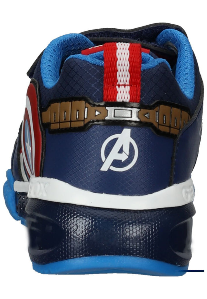 Geox Sneaker Lederimitat/Textil Navy/Rot