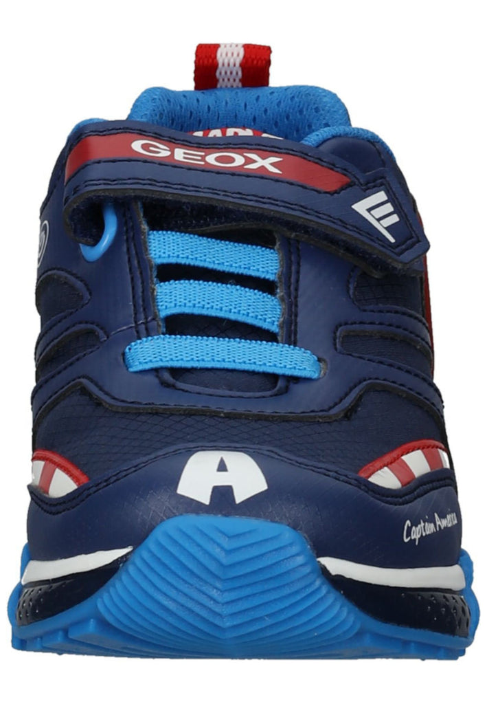 Geox Sneaker Lederimitat/Textil Navy/Rot