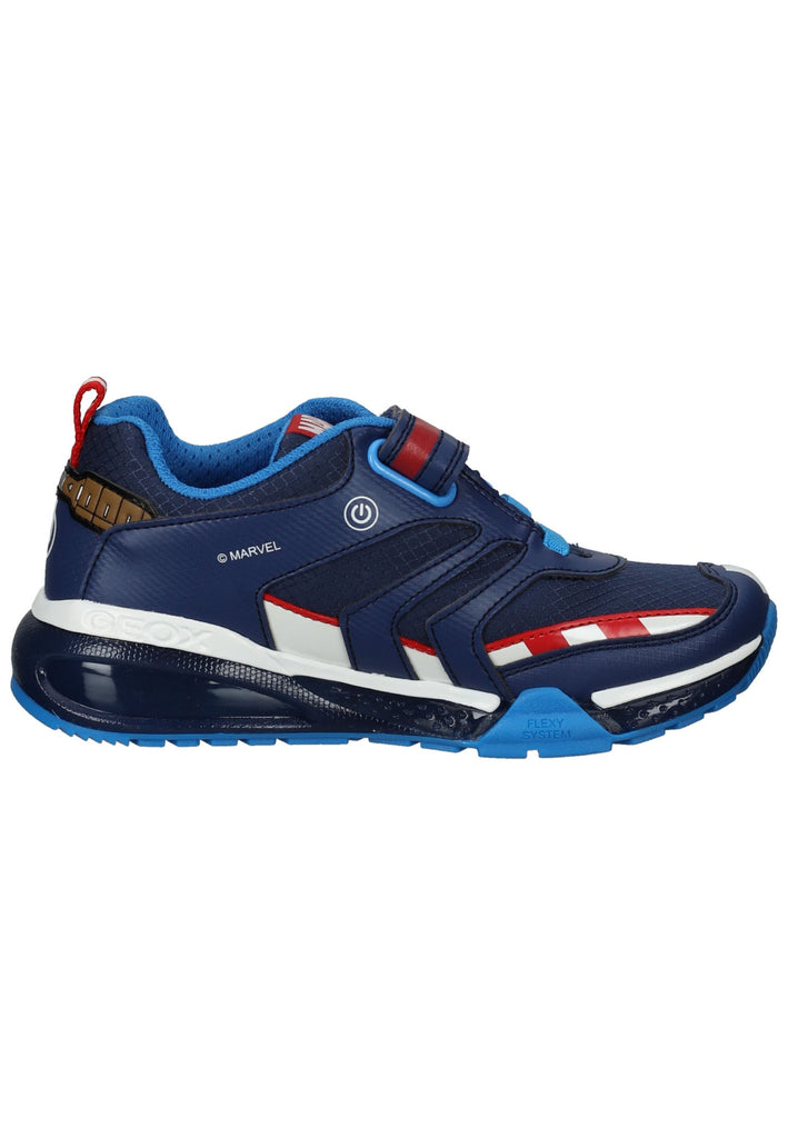 Geox Sneaker Lederimitat/Textil Navy/Rot