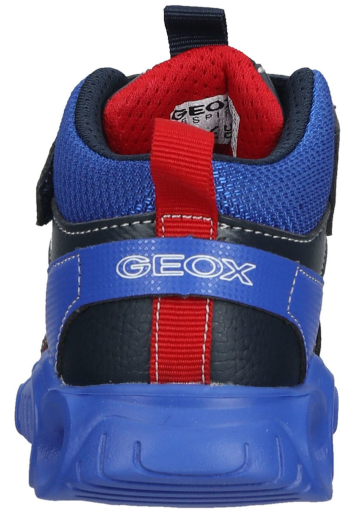 Geox Sneaker Lederimitat/Textil Navy/Rot