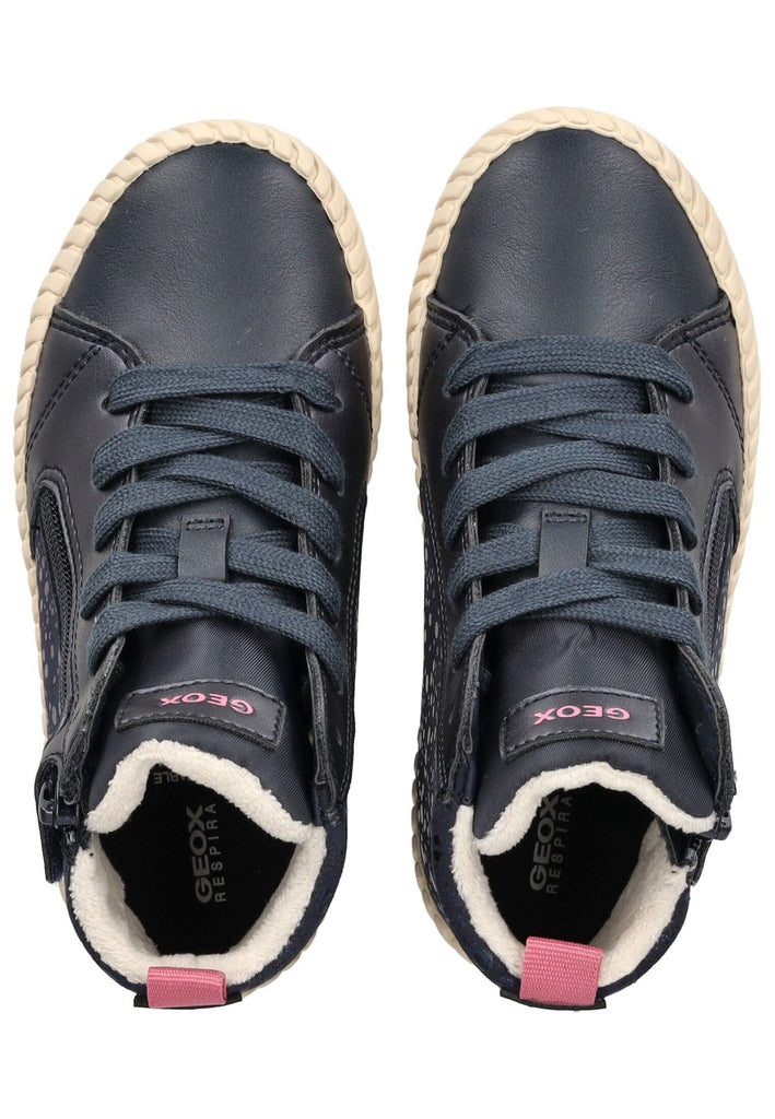 Geox Sneaker Lederimitat/Textil Navy Warmfutter