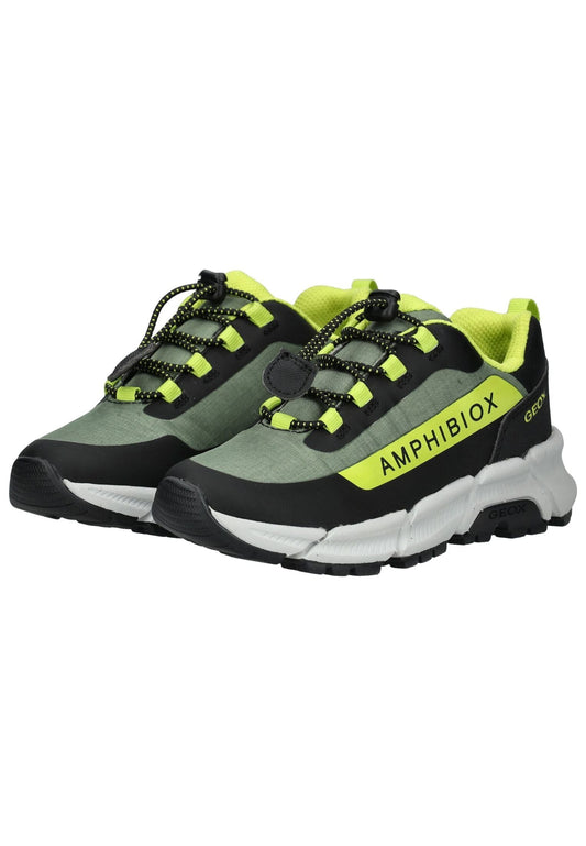 Geox Sneaker Lederimitat/Textil Olive