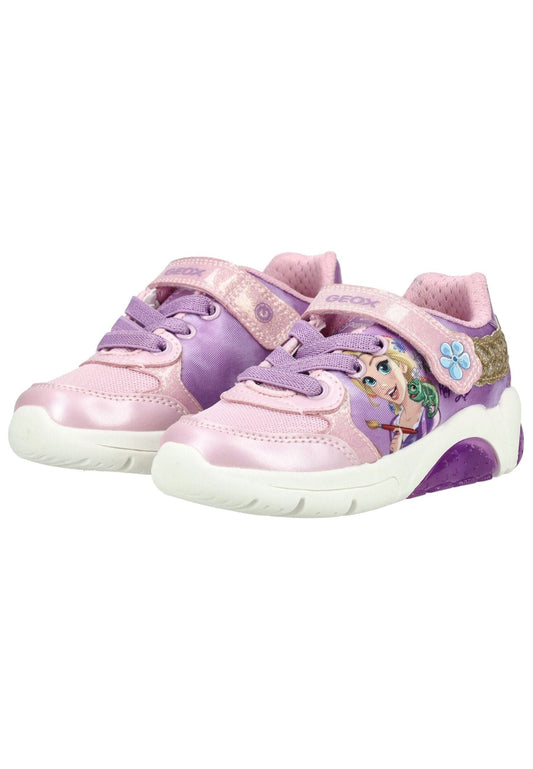 Geox Sneaker Lederimitat/Textil Pink/Violett