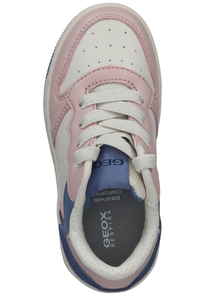 Geox Sneaker Lederimitat/Textil Rosa/Hellblau