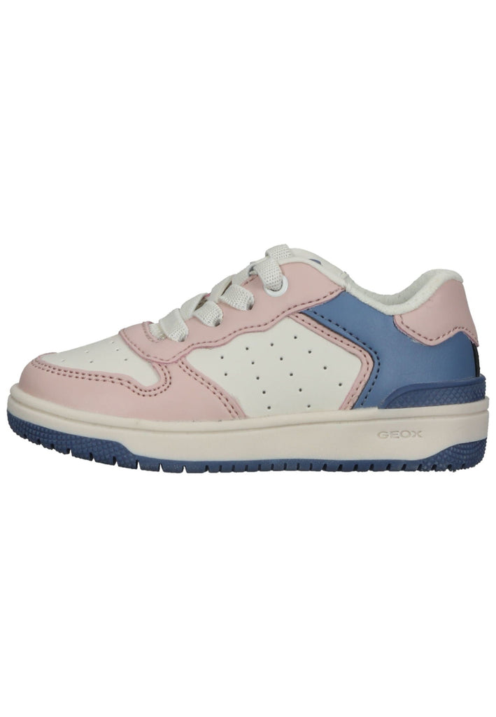 Geox Sneaker Lederimitat/Textil Rosa/Hellblau