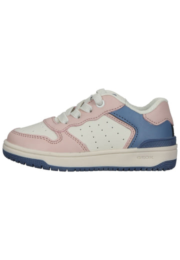 Geox Sneaker Lederimitat/Textil Rosa/Hellblau