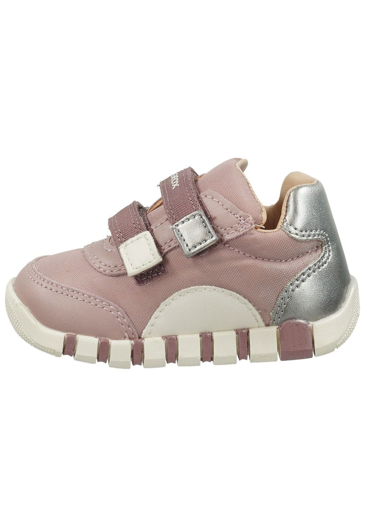 Geox Sneaker Lederimitat/Textil Rosa/Silber