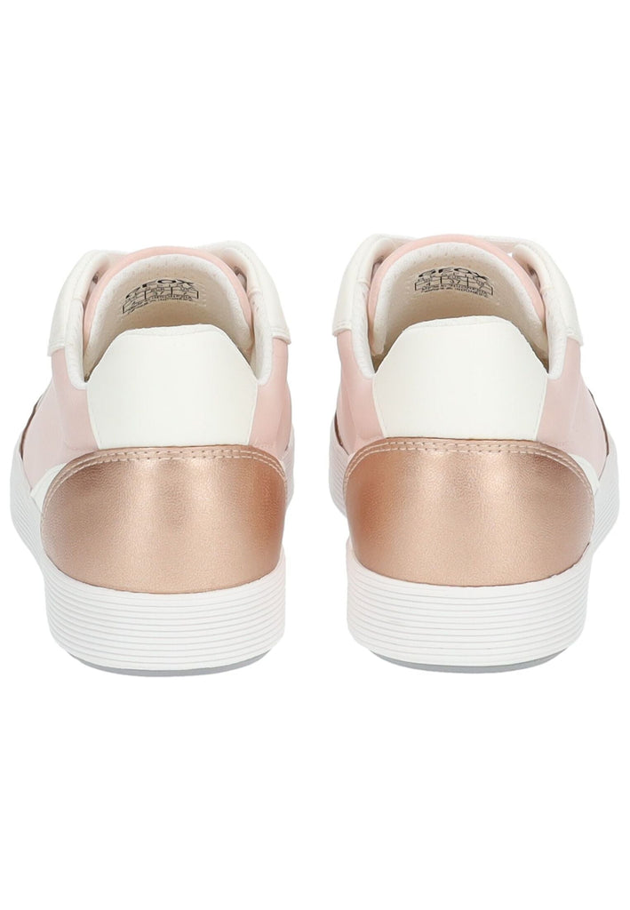 Geox Sneaker Lederimitat/Textil Rosa/Weiß