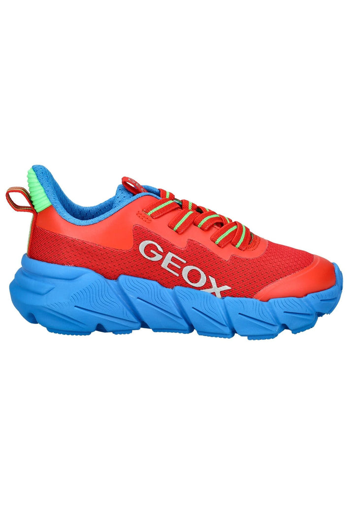 Geox Sneaker Lederimitat/Textil Rot/Blau