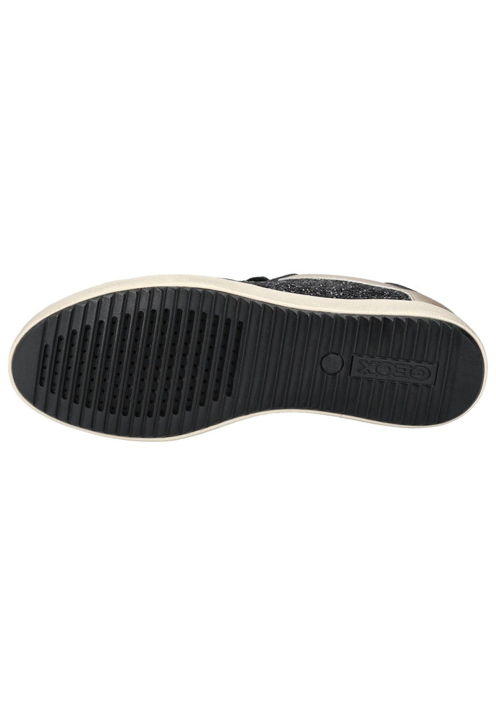 Geox Sneaker Lederimitat/Textil Schwarz