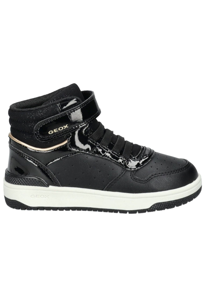 Geox Sneaker Lederimitat/Textil Schwarz Warmfutter